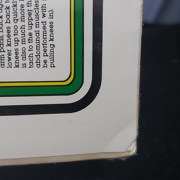 1985 Vintage Bruce Algra Stomach Workout Fitness Chart Series 16" x 11". - Picture 4 of 5